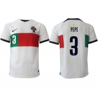 Camisa de time de futebol Portugal Pepe #3 Replicas 2º Equipamento Mundo 2022 Manga Curta
